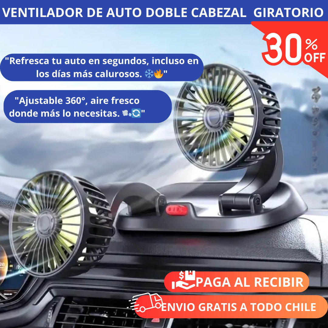 BREEZEMAX™- VENTILADOR DE AUTO GIRATORIO