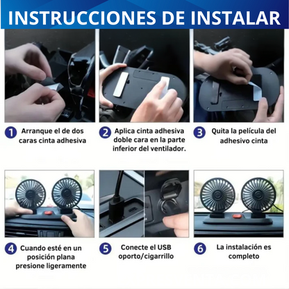 BREEZEMAX™- VENTILADOR DE AUTO GIRATORIO